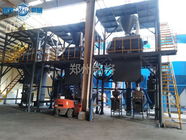 年產(chǎn)20萬噸干粉砂漿生產(chǎn)線案例分享，吉林雙贏涂料有限公司